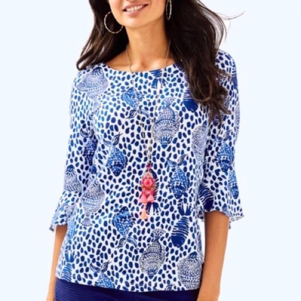 Lilly Pulitzer Fontaine Top High Tide